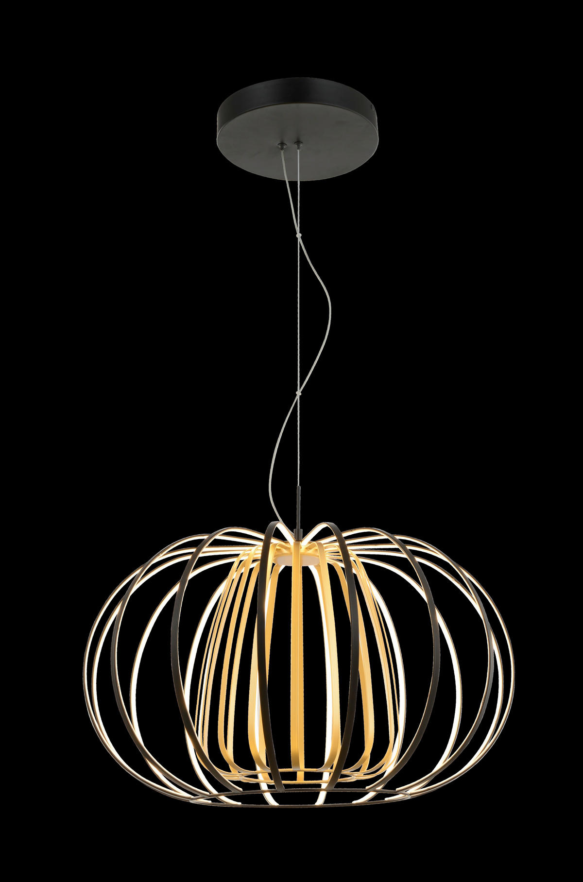LED-HÄNGELEUCHTE Salo 55/150 cm  - Sandfarben, Design, Metall (55/150cm)