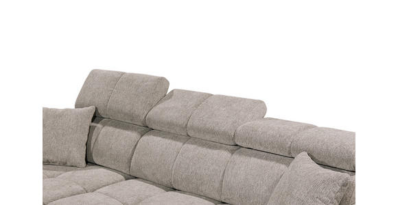 ECKSOFA Graubraun Chenille  - Graubraun/Schwarz, KONVENTIONELL, Kunststoff/Textil (172/268cm) - Carryhome