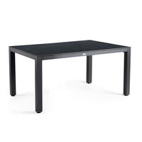 GARTENTISCH 160/90/74 cm Metall, Kunststoff Graphitfarben rechteckig  - Anthrazit/Graphitfarben, Basics, Kunststoff/Metall (160/90/74cm) - Tierra Outdoor