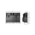BUFFET Schwarz, Dunkelbraun  200/150/44 cm  - Dunkelbraun/Schwarz, Design, Holz/Holzwerkstoff (200/150/44cm) - Ambia Home