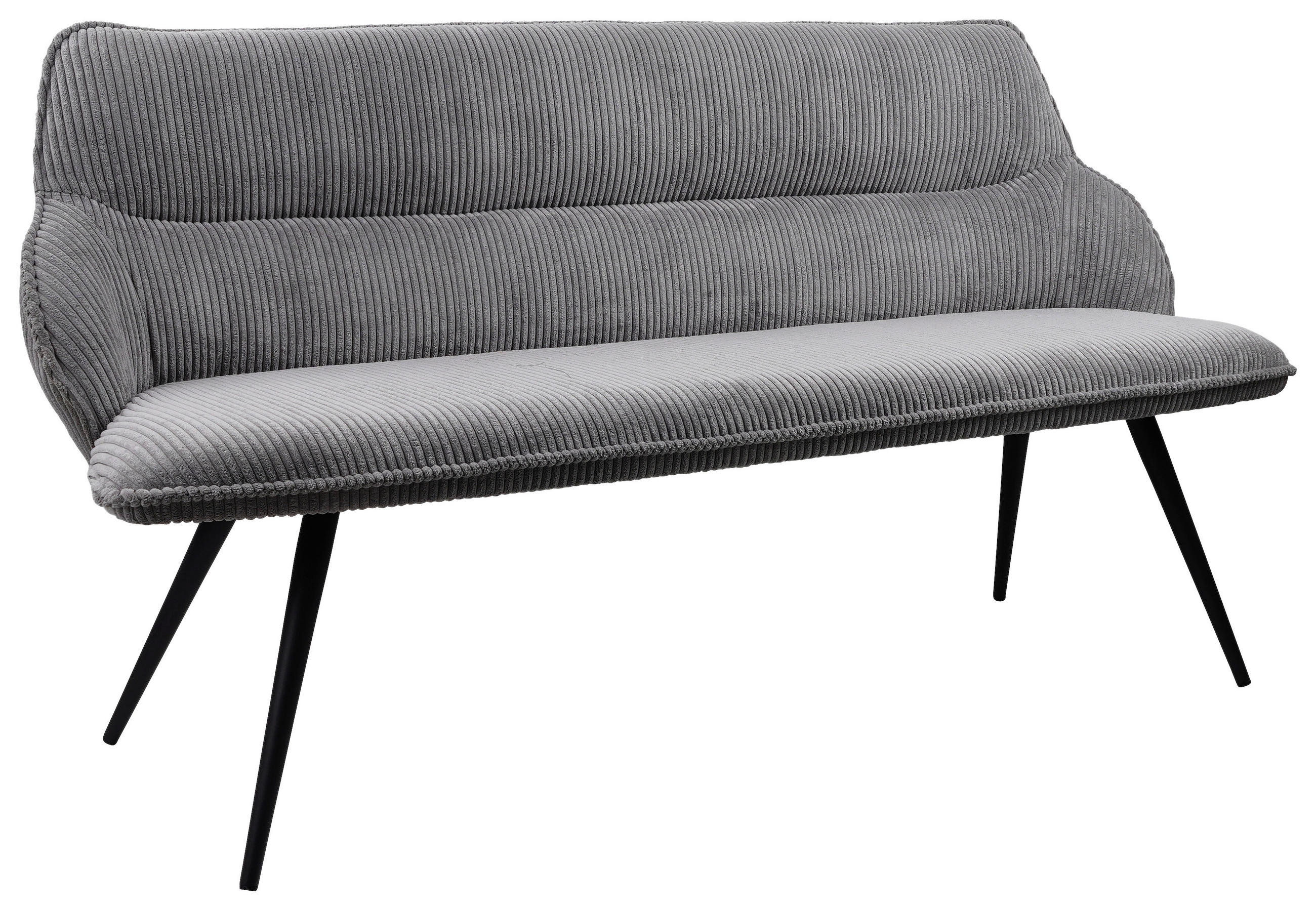 SEDACÍ LAVICE, šedá - šedá/černá, Moderní, kov/textil (163/67/85cm) - MID.YOU