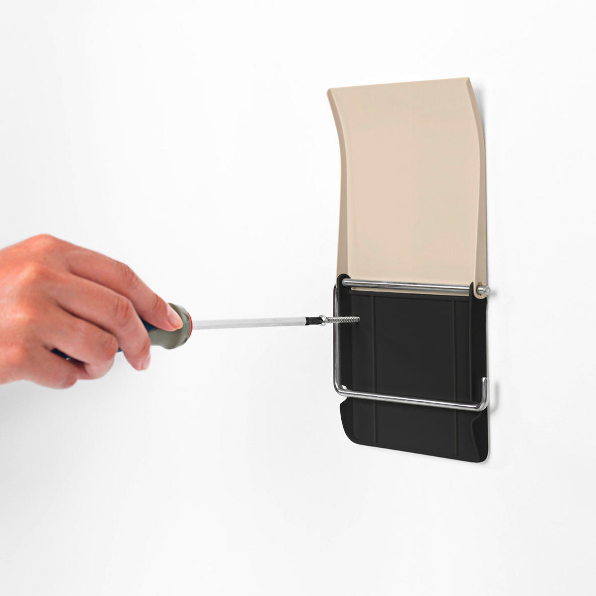 TOALETTPAPPERSHÅLLARE  i metall ReNew  - beige, Basics, metall (13,2/12,3/1,7cm) - Brabantia