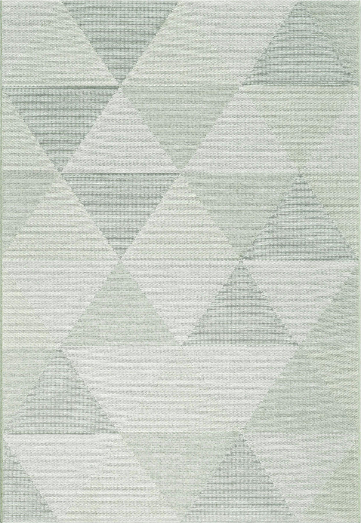 FLACHWEBETEPPICH 80/150 cm Amalfi Creme, Grün, Hellgrün  - Creme/Hellgrün, Trend, Textil (80/150cm)