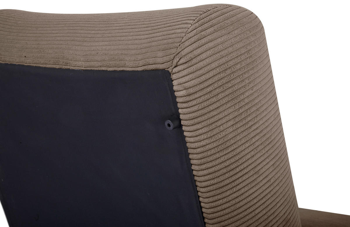 SCHLAFSESSEL in Cord Braun  - Braun, Design, Textil (81/88/160cm) - Livetastic