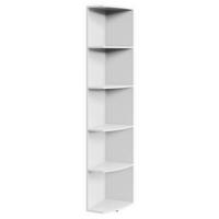 ABSCHLUSSREGAL Weiß  - Weiß, KONVENTIONELL, Holzwerkstoff (30/185/38cm) - Xora