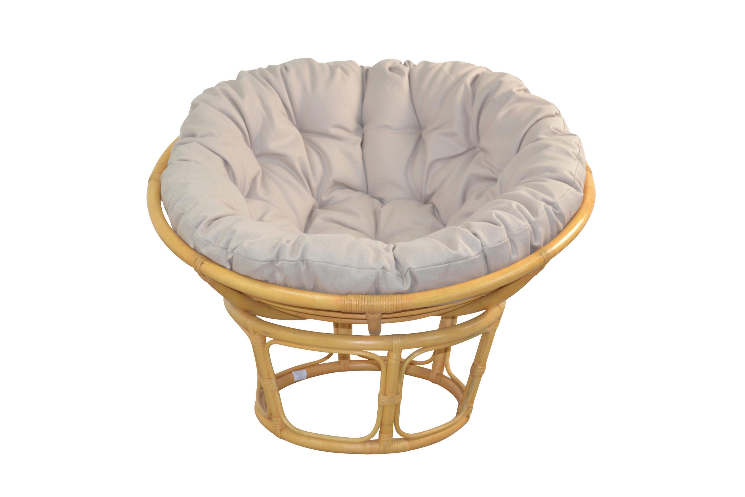 SESSEL Beige    - Beige/Creme, Natur, Holz/Textil (100/100/60cm) - MID.YOU