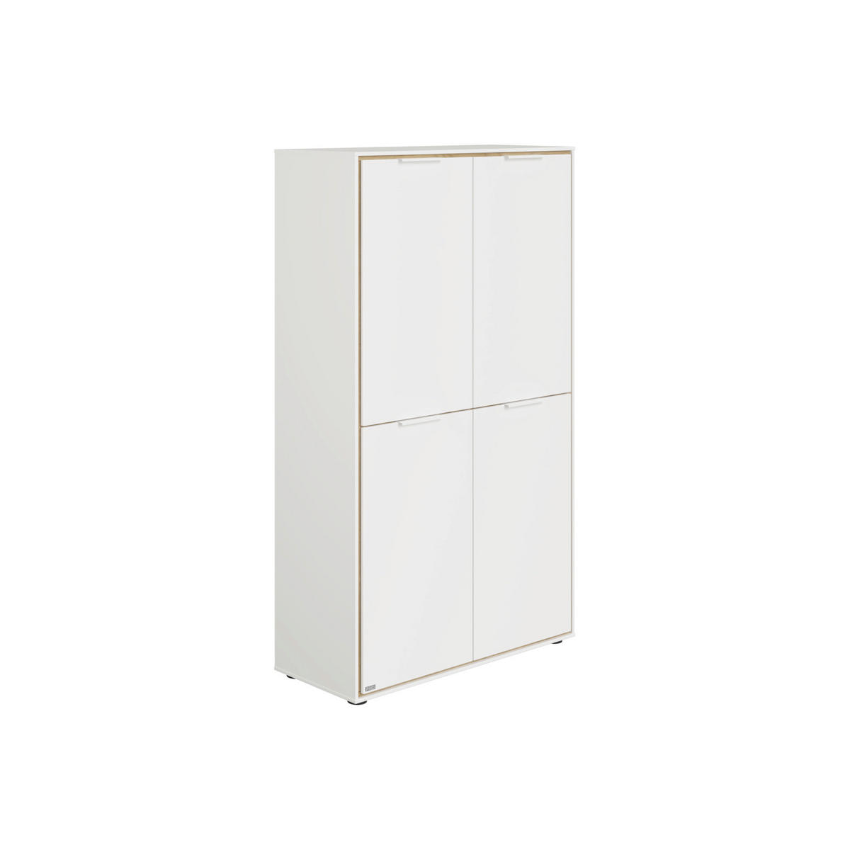 BABYREGAL Lieven Weiß, Eichefarben  - Eichefarben/Weiß, Basics, Holzwerkstoff (97,2/165,0/38,8cm) - Paidi