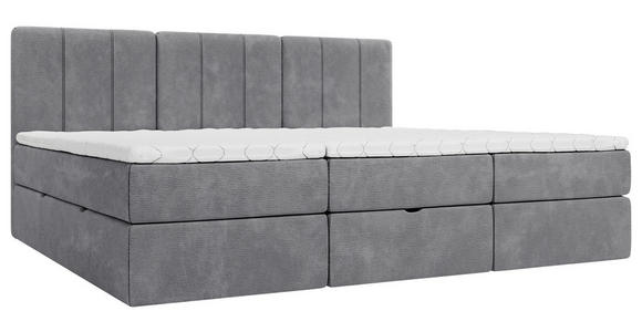 FAMILIENBETT - Schwarz/Grau, Design, Holzwerkstoff/Kunststoff (270/200cm) - Esposa