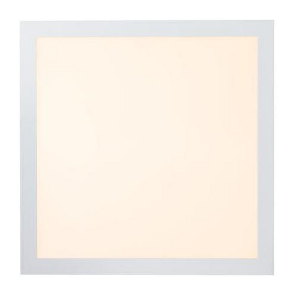 LED-DECKENLEUCHTE 45/45/5,5 cm    - Opal/Weiß, Basics, Kunststoff/Metall (45/45/5,5cm) - Novel