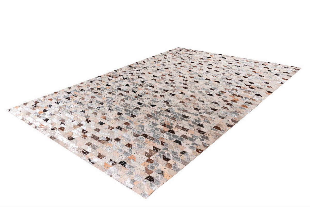 FLACHWEBETEPPICH 200/280 cm Lavin 625 Silber / Multi Multicolor, Silberfarben  - Silberfarben/Multicolor, KONVENTIONELL, Leder/Textil (200/280cm)