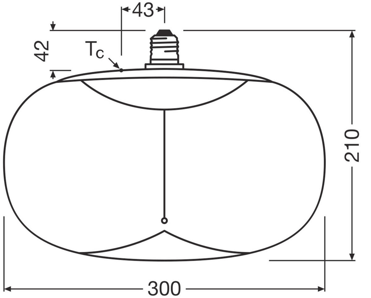 LED-LEUCHTMITTEL   E27 12 W 500 lm  - Bernsteinfarben, KONVENTIONELL, Kunststoff (30/21cm) - Osram