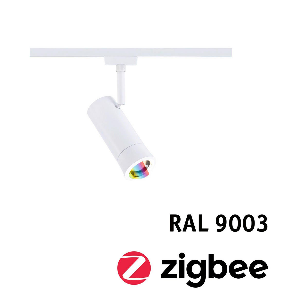 SCHIENENSYSTEM-STRAHLER URail Tarie 15,9/16,05 cm  - Weiß, Basics, Kunststoff (15,9/16,05cm) - Paulmann
