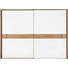 SCHWEBETÜRENSCHRANK 2-türig Wildeiche massiv Eichefarben, Weiß - Eichefarben/Weiß, Design, Glas/Holz (240/223/68cm) - Novel SCHWEBETÜRENSCHRANK 2-türig Wildeiche massiv Eichefarben, Weiß - Eichefarben/Weiß, Design, Glas/Holz (240/223/68cm) - Novel