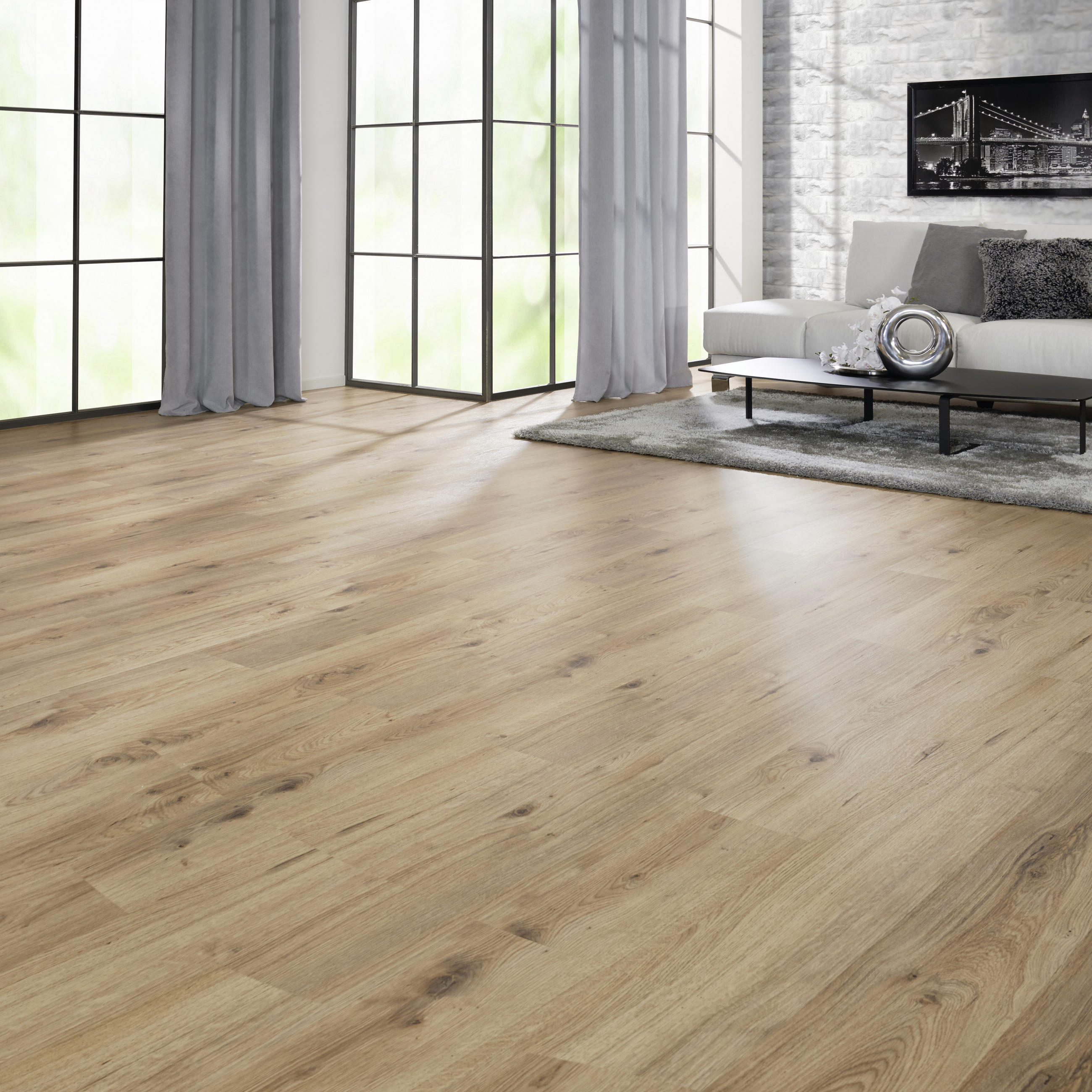 LAMINATBODEN Eiche Home per m² - Eichefarben, Design, Holzwerkstoff (138/19,3/0,7cm) - Venda