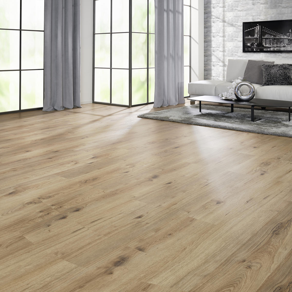 LAMINATBODEN Eiche Home  per  m² - Eichefarben, Design, Holzwerkstoff (138/19,3/0,7cm) - Venda
