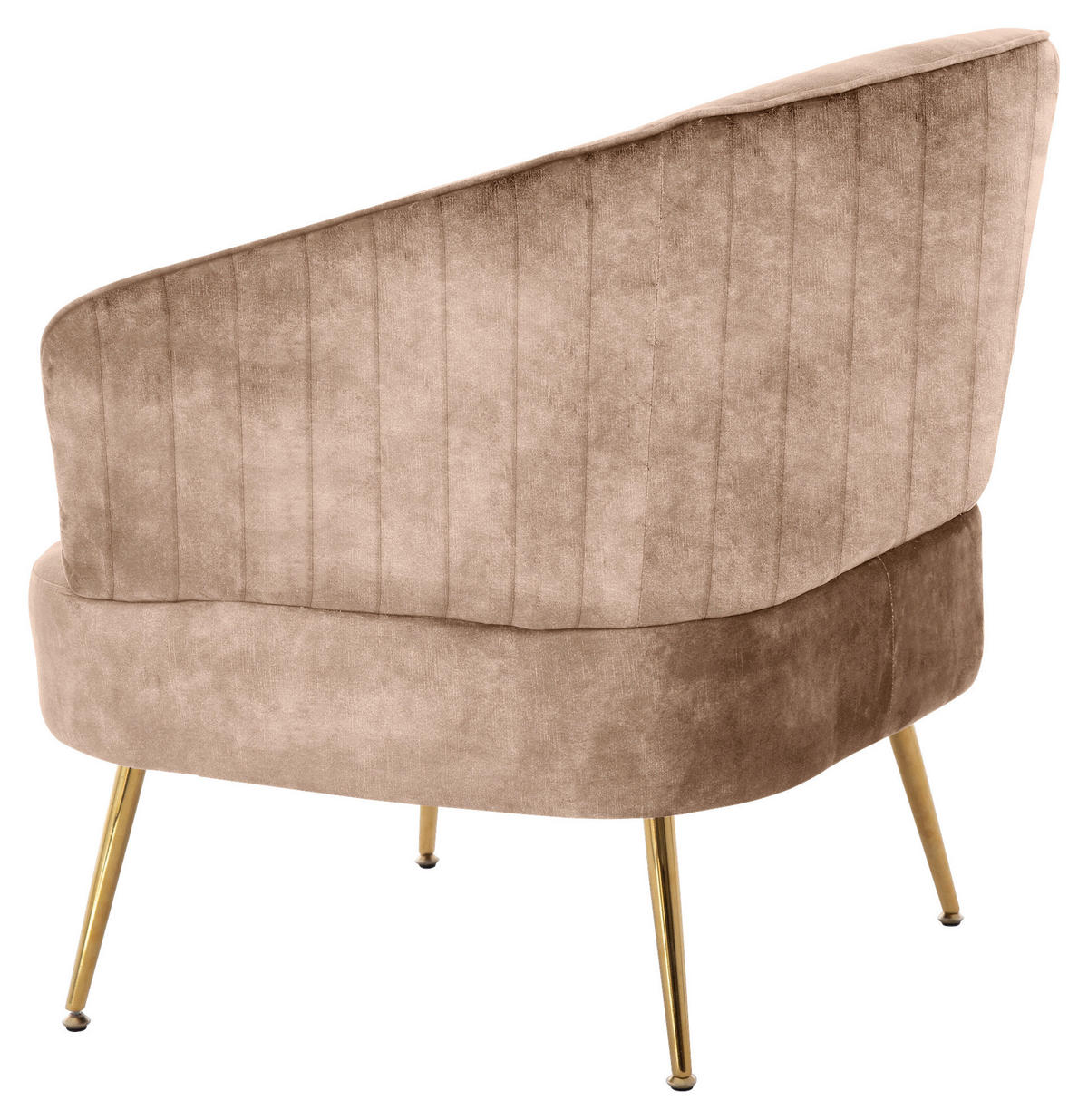 FOTOLIU in textil taupe  - auriu/taupe, Design, metal/textil (76/69/75cm) - Livetastic