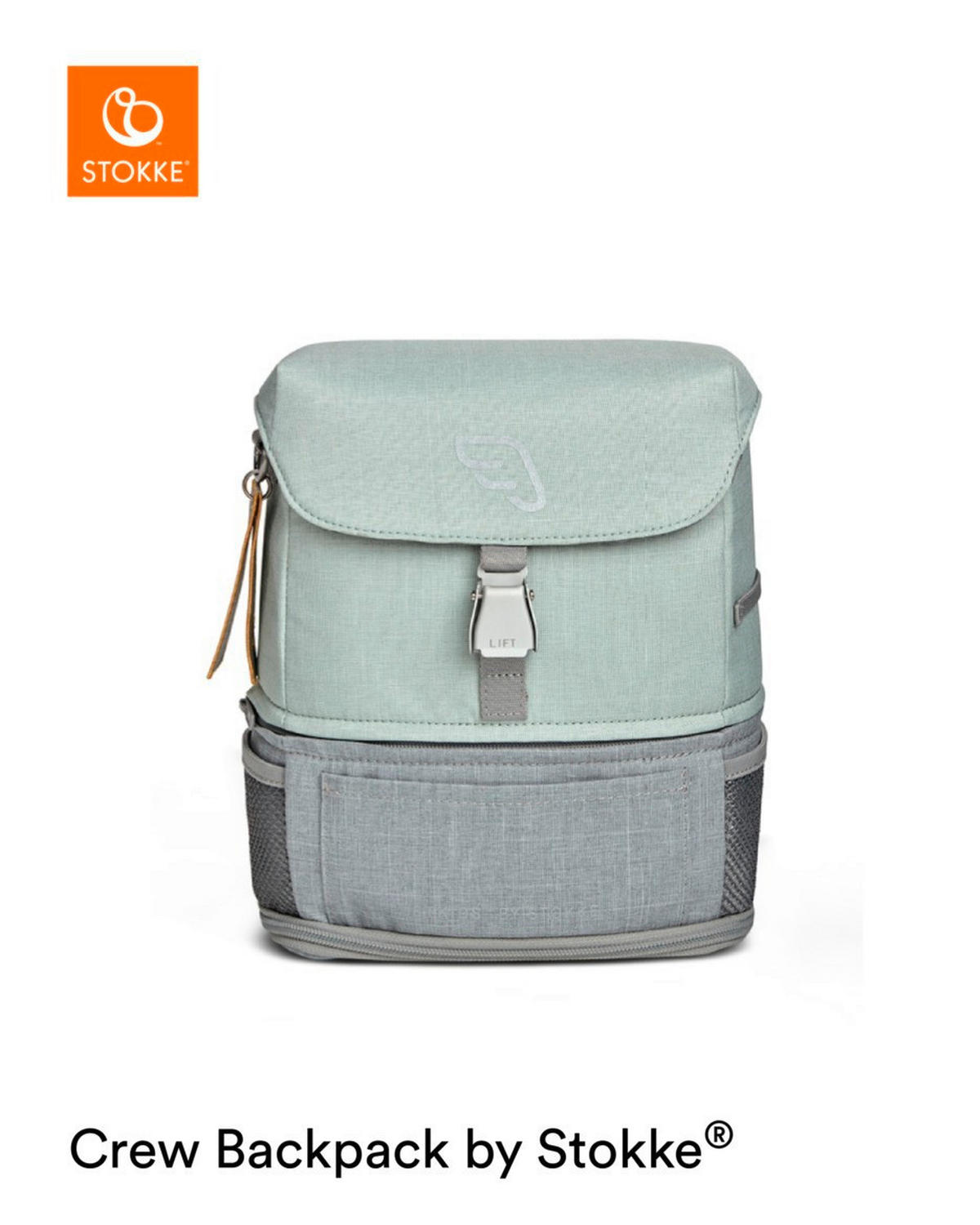 KINDERRUCKSACK - Mintgrün, Basics, Textil (22/12/28cm) - Stokke