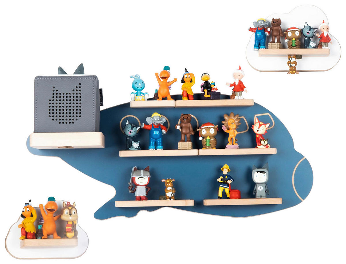 KINDERREGAL 60/30/19 cm  - Blau/Weiß, MODERN, Holzwerkstoff (60/30/19cm) - MID.YOU