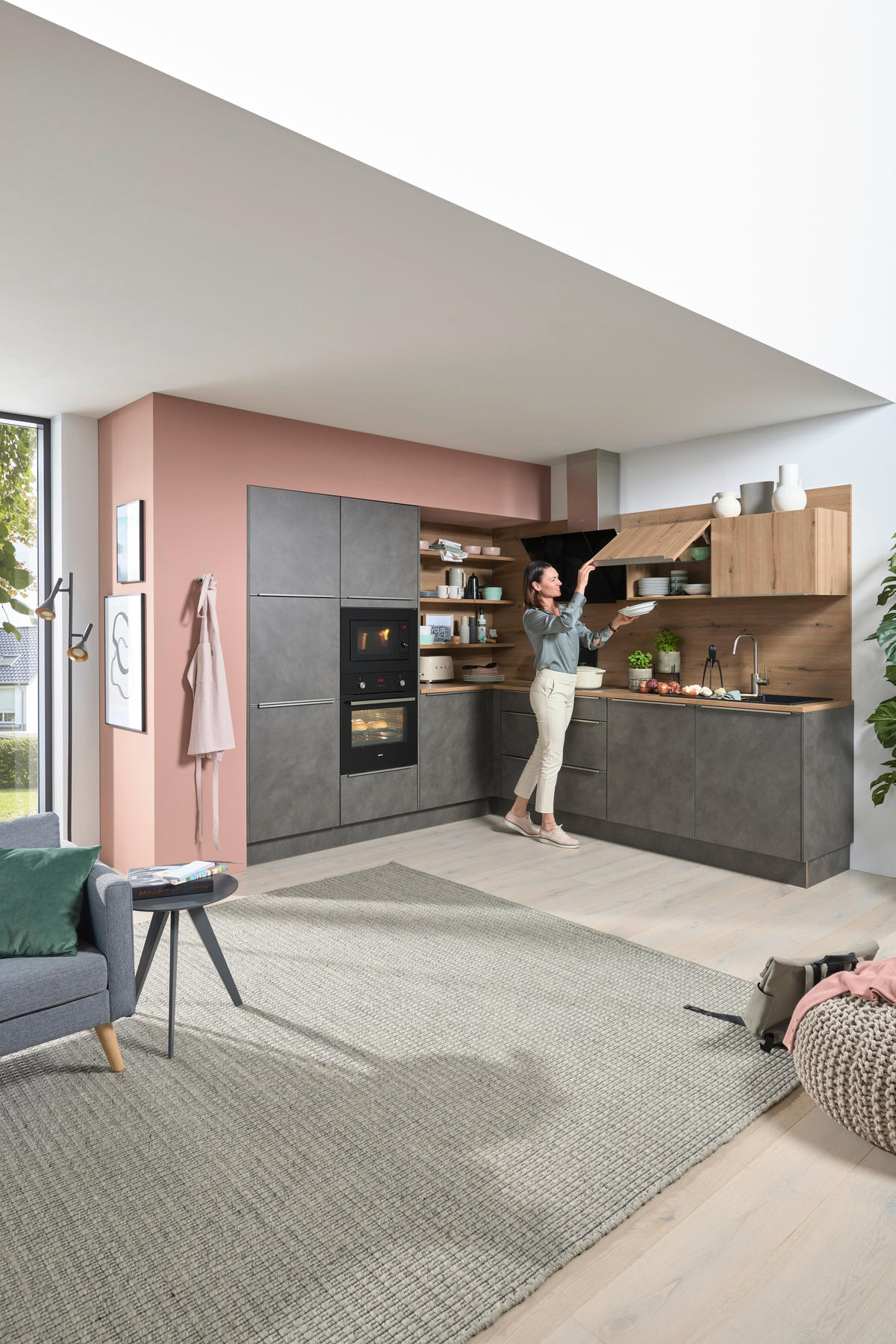 EINBAUKÜCHE   - MODERN, Holzwerkstoff - Dieter Knoll