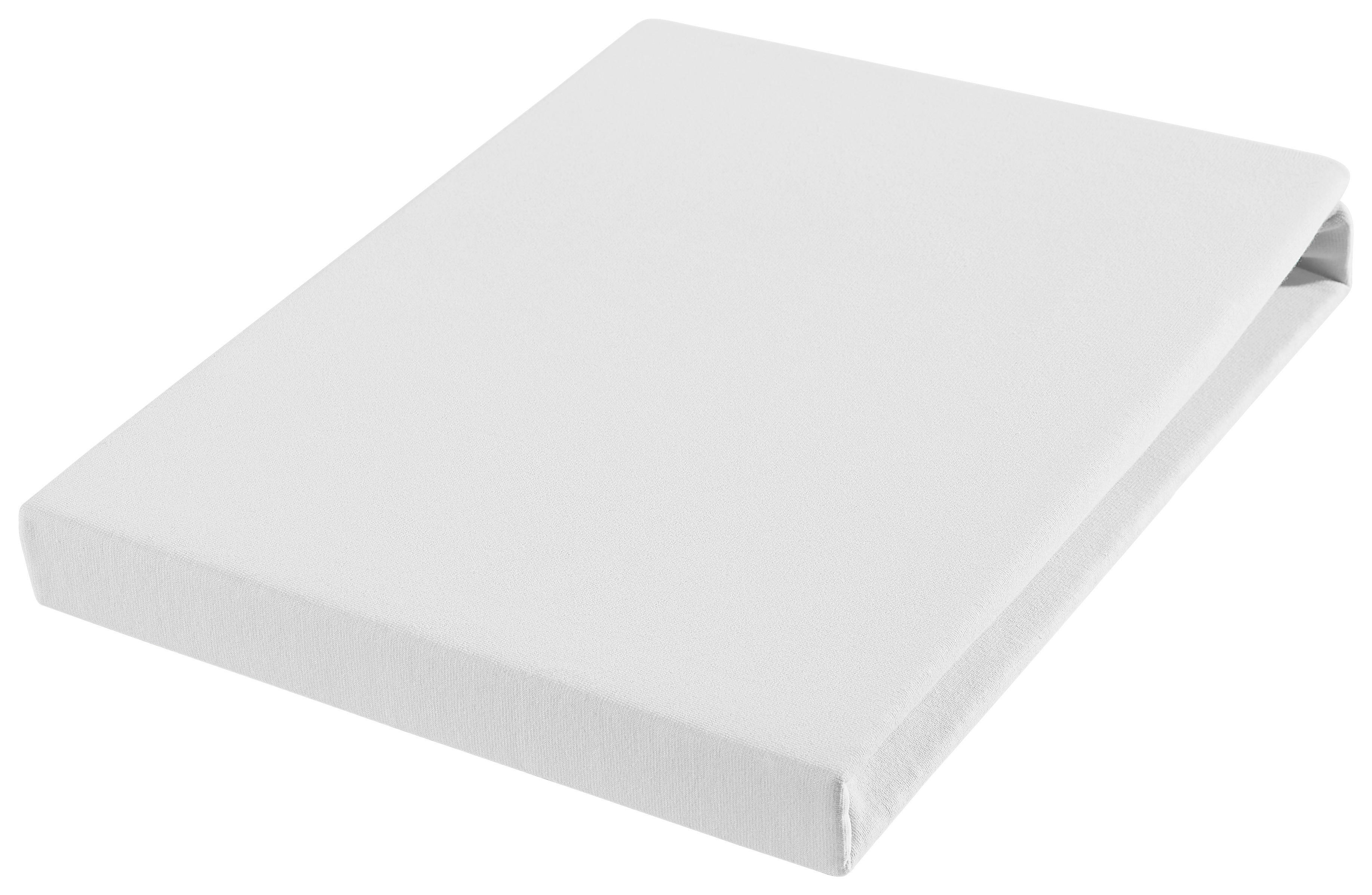 SPANNBETTTUCH FLORENZ Jersey  - Weiß, Basics, Textil (90-100/200-220cm) - Novel