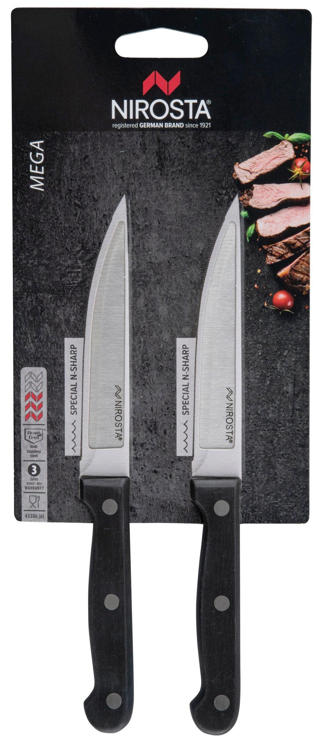 NOŽ             - Basics, kovina/umetna masa (2/12/28cm) - Fackelmann