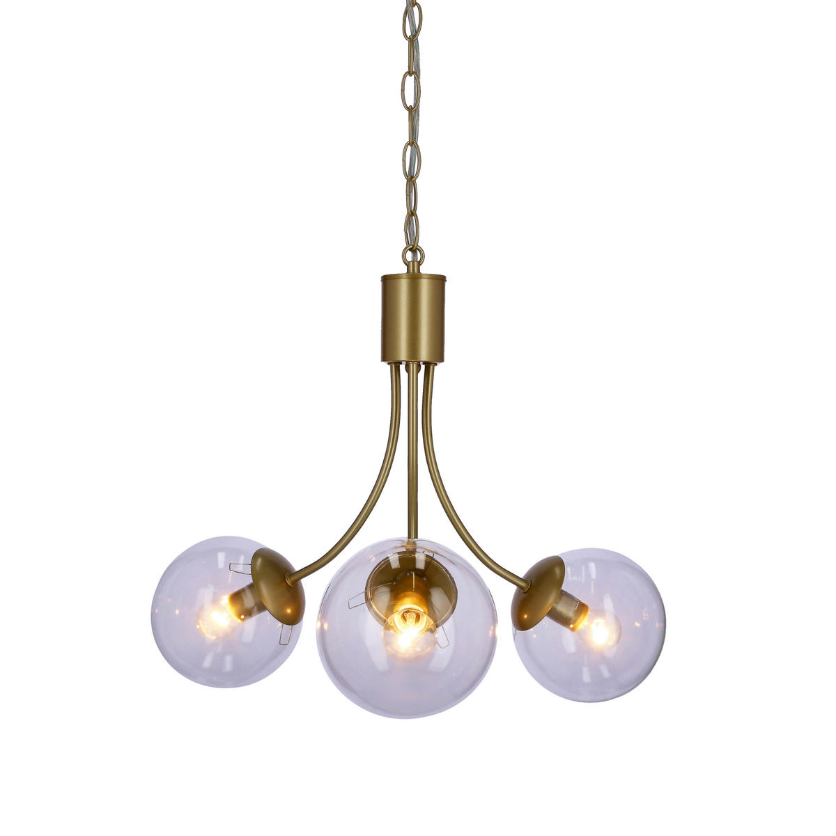 HÄNGLAMPA 48/48/115 cm  - mässingsfärgad, Klassisk, metall (48/48/115cm)