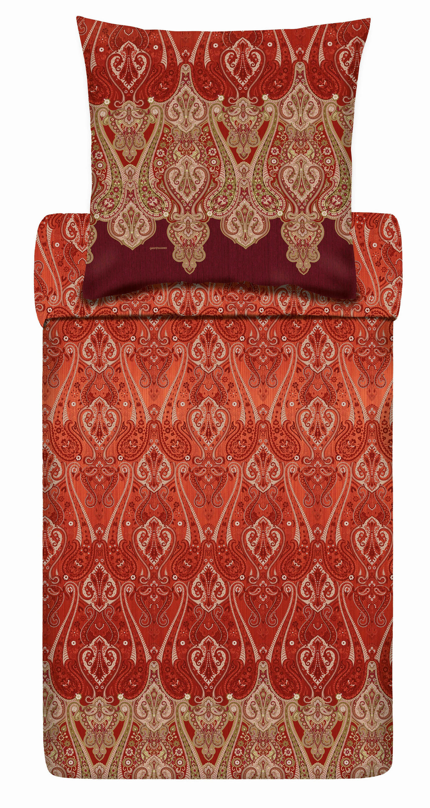 BETTWÄSCHE Satin 155/220 cm  - Rot, KONVENTIONELL, Textil (155/220cm) - Bassetti