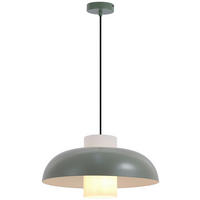 HÄNGELEUCHTE 38/120 cm  - Weiß/Grün, Trend, Glas/Metall (38/120cm) - Collet's Monde