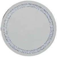 WANDSPIEGEL Silberfarben  - Silberfarben, Trend, Glas/Holzwerkstoff (50/50/2,7cm) - Carryhome