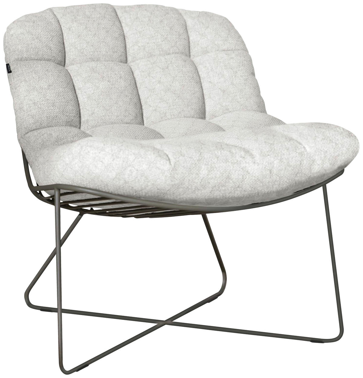 LOUNGESESSEL Naturfarben, Olivgrün Edelstahl  - Naturfarben/Olivgrün, Basics, Textil/Metall (77/83/85cm) - Joop!