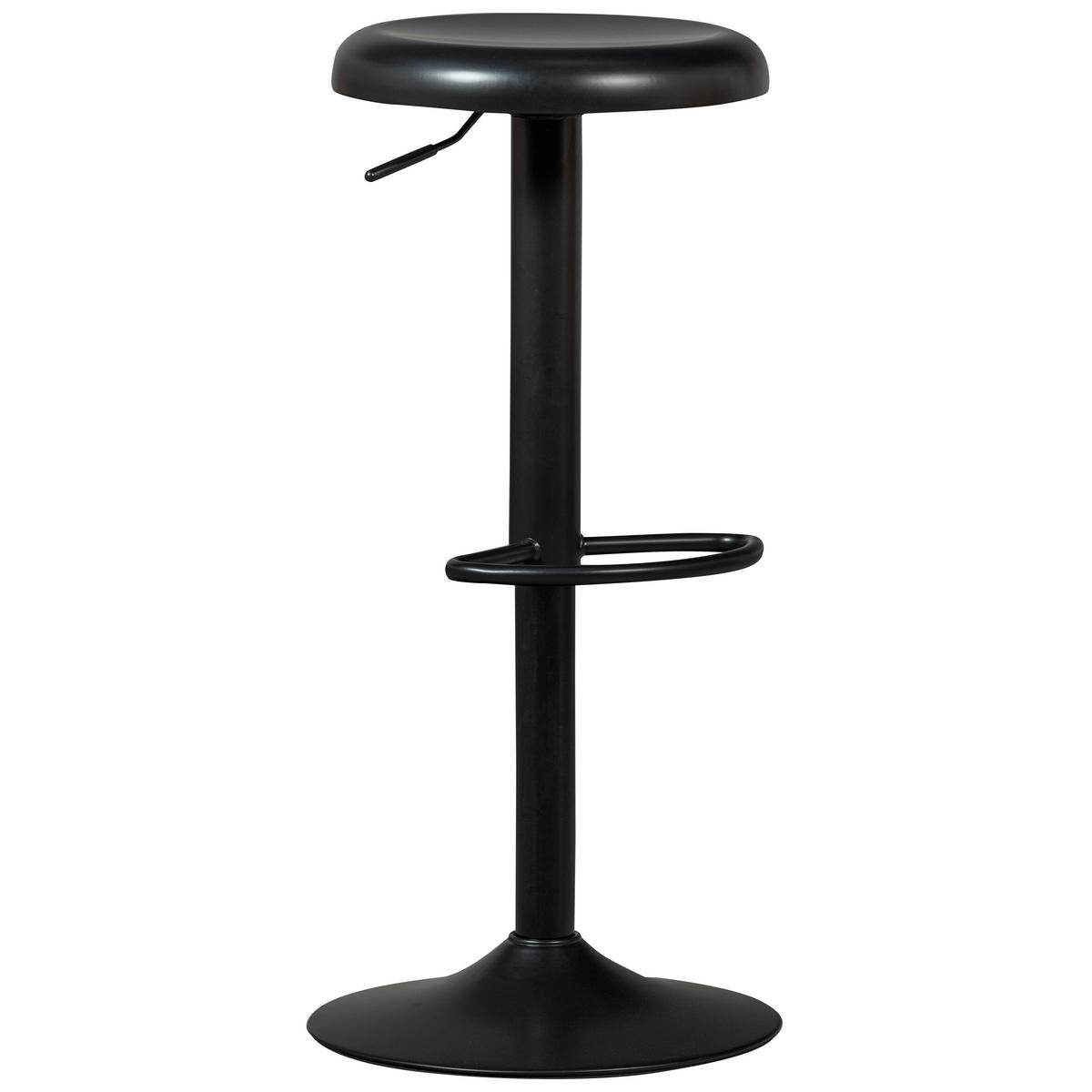 BARHOCKER Schwarz Aluminium mit Griff  - Schwarz, Design, Metall (39/81/39cm) - Livetastic