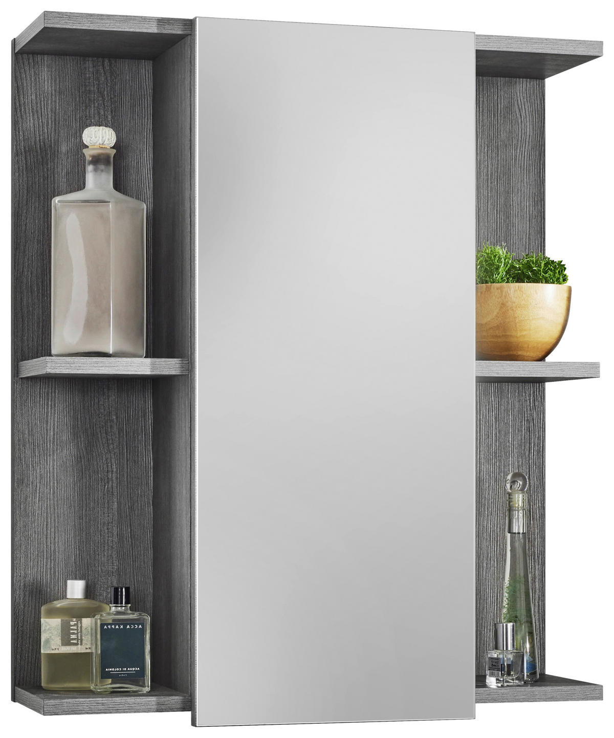 SPIEGELSCHRANK 60/71/20 cm  - Silberfarben, Modern, Glas/Holzwerkstoff (60/71/20cm) - MID.YOU