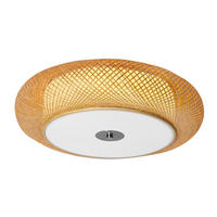 DECKENLEUCHTE  50/12 cm    - Weiss/Naturfarben, Trend, Holz/Kunststoff (50/12cm) - Marama