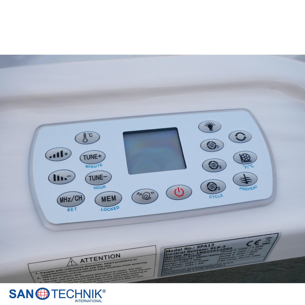 WHIRLPOOL XXL1912  - Schwarz/Weiß, Basics, Kunststoff (210/95/210cm)