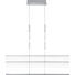 LED-HÄNGELEUCHTE - Chromfarben/Alufarben, Design, Kunststoff/Metall (100/8/140cm) - Ambiente