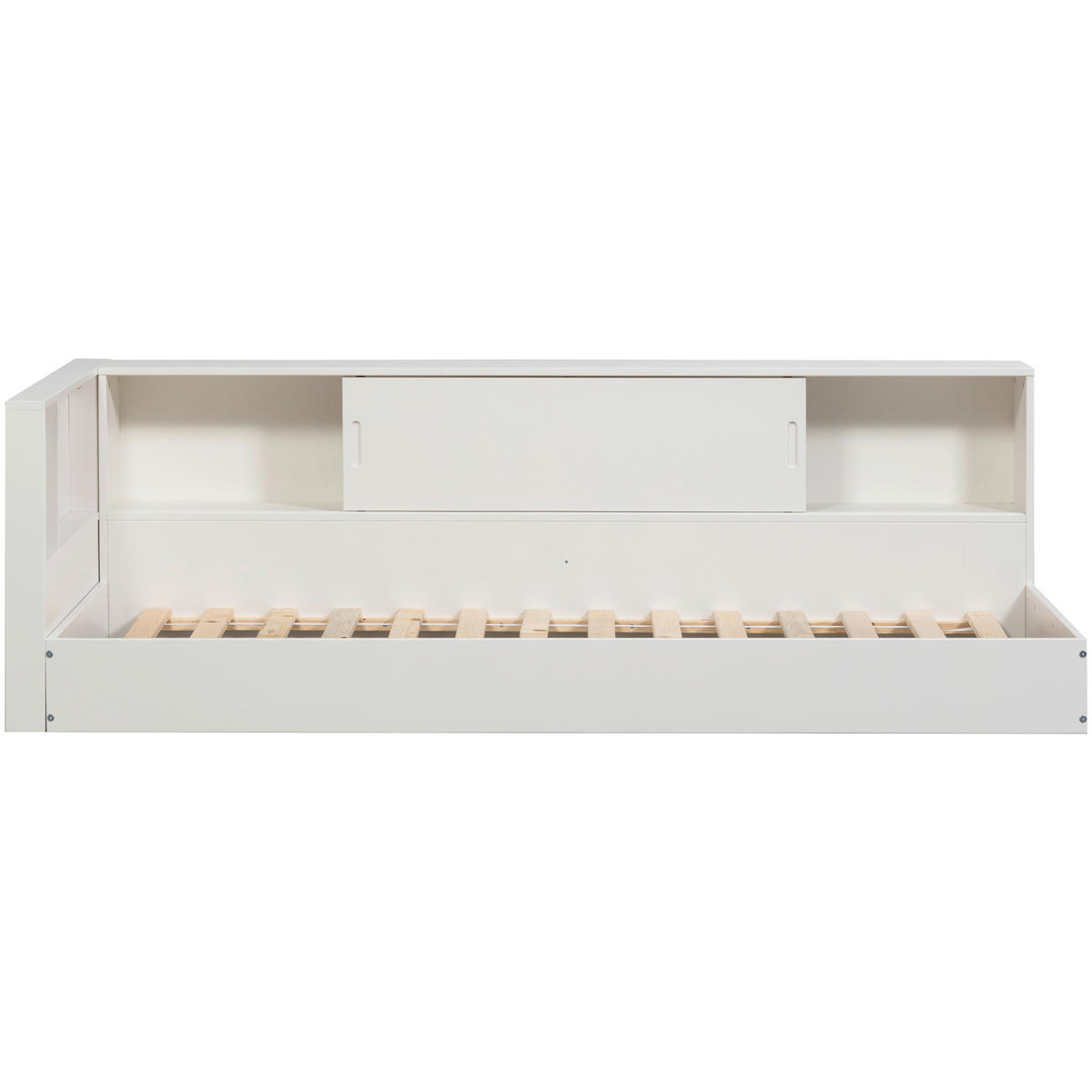 BODENBETT. - Weiß, Basics, Holz (90/200cm) - MID.YOU