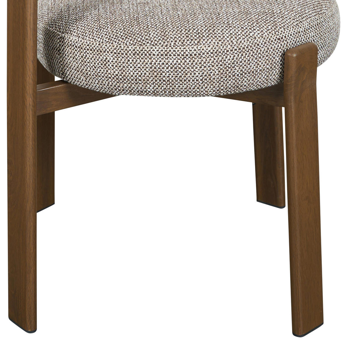 STUHL   Webstoff  Braun, Walnussfarben  - Walnussfarben/Braun, MODERN, Textil/Metall (55/75/56,5cm) - Livetastic