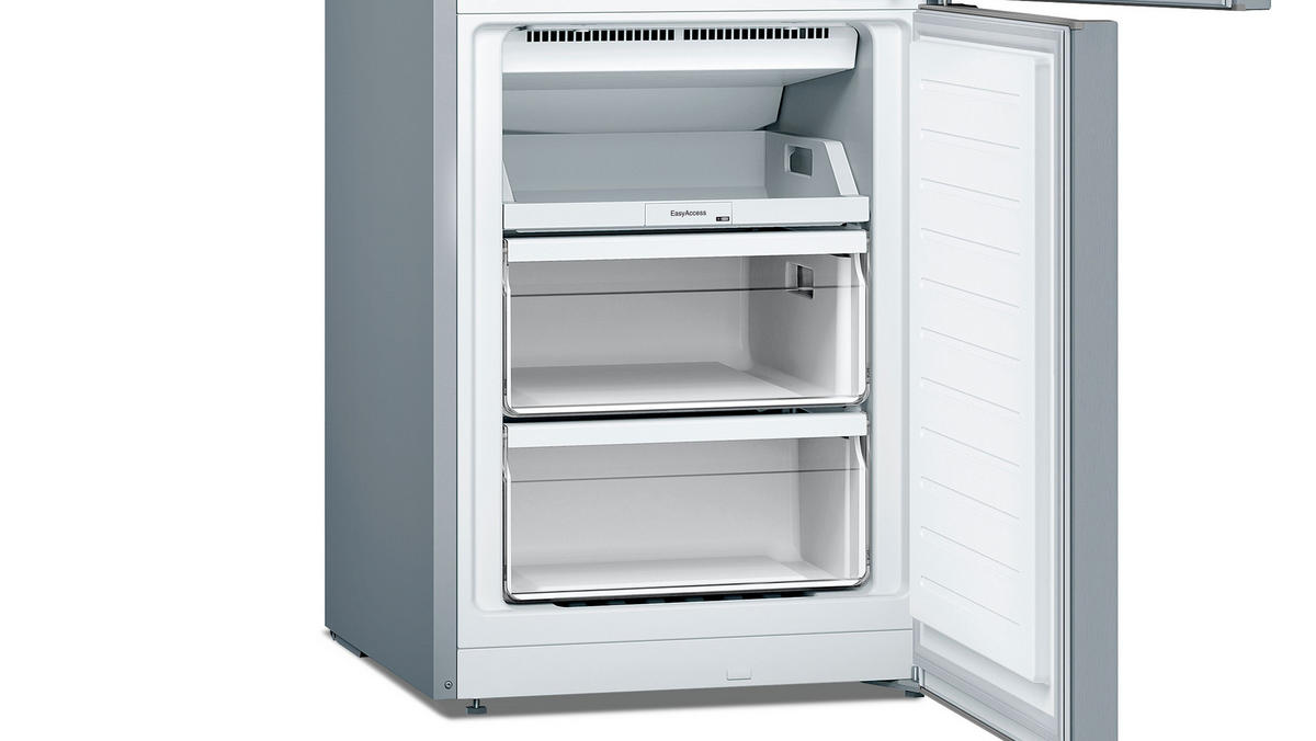 KÜHL-GEFRIER-KOMBINATION 60/176/66 cm KGN33NLEB  - Edelstahlfarben, Basics, Metall (60/176/66cm) - Bosch