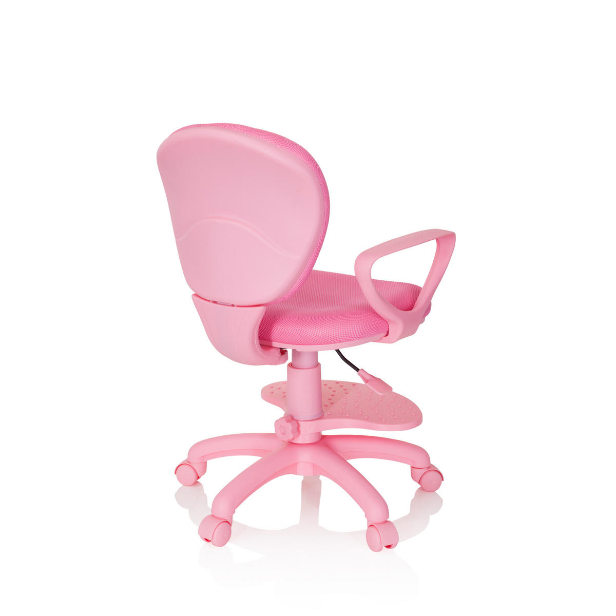 MLADINSKI VRTLJIVI STOL umetna masa pink  - pink, Basics, umetna masa (53/83-95/51cm) - MID.YOU