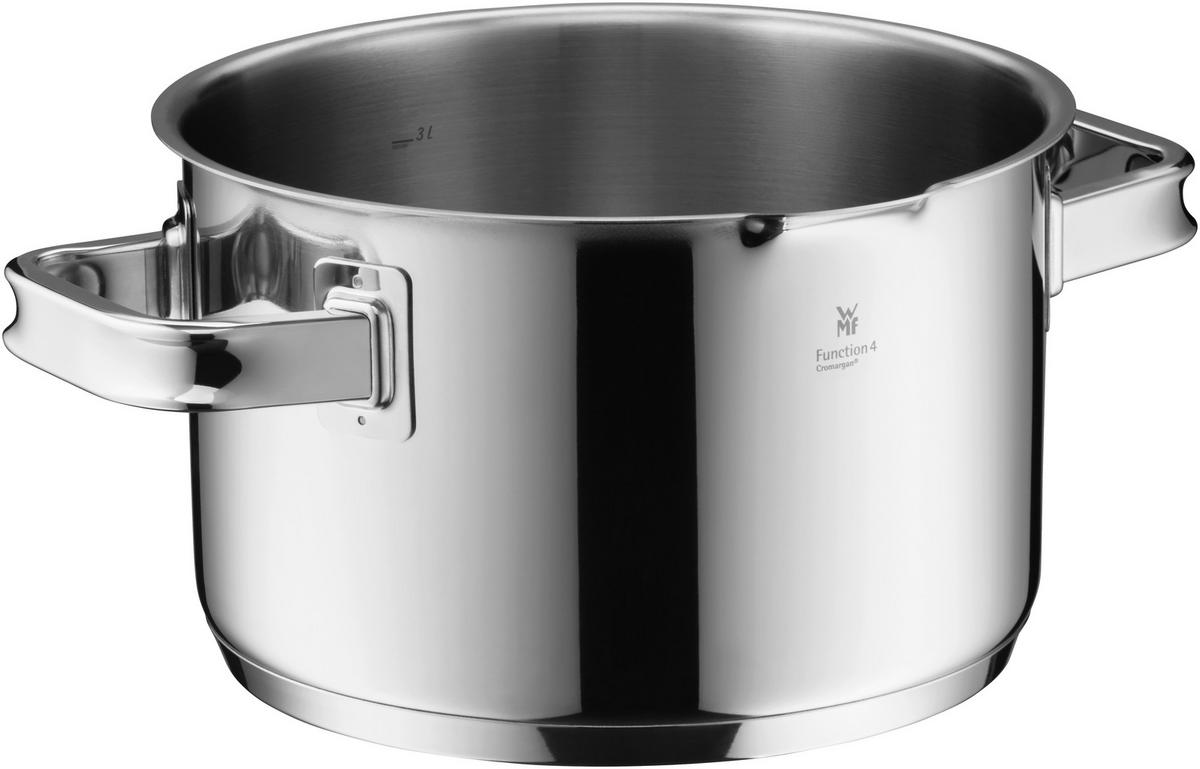 KOCHTOPFSET Function 4 4-teilig  - Edelstahlfarben, Basics, Metall (50,6/29,4/23,7cm) - WMF