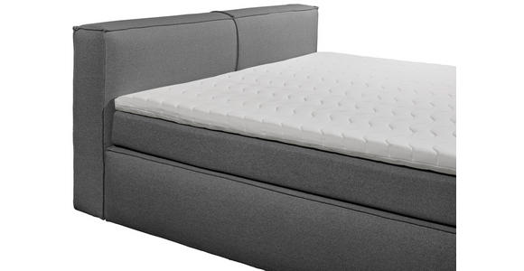 FAMILIENBOXSPRINGBETT - Dunkelgrau/Schwarz, LIFESTYLE, Kunststoff/Textil (240/200cm) - Esposa