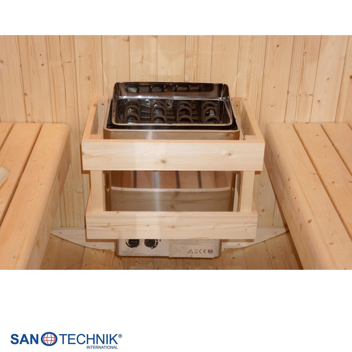 SUDOVÁ SAUNA  - barvy smrku, Konvenční, dřevo/sklo (189/220/191,5cm) - Sanotechnik