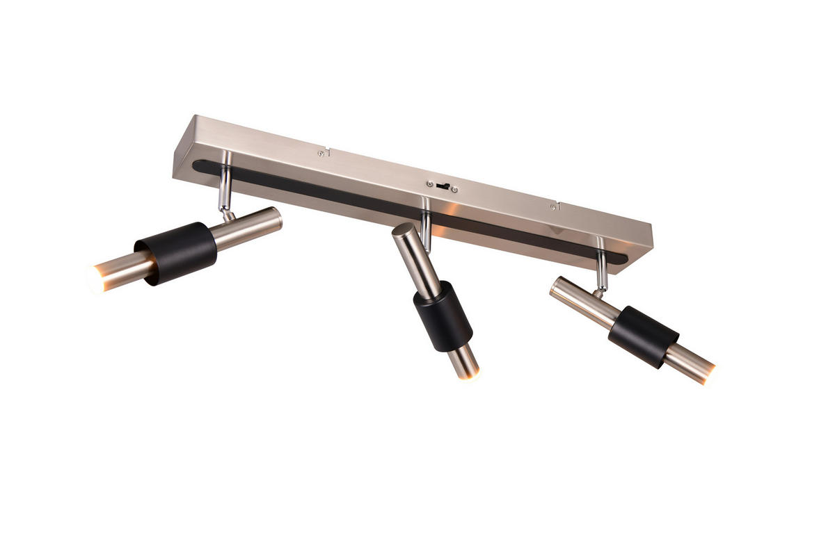 LED-STRAHLER - Schwarz/Nickelfarben, KONVENTIONELL, Metall (63/20,5/20.5cm) - Trio Leuchten