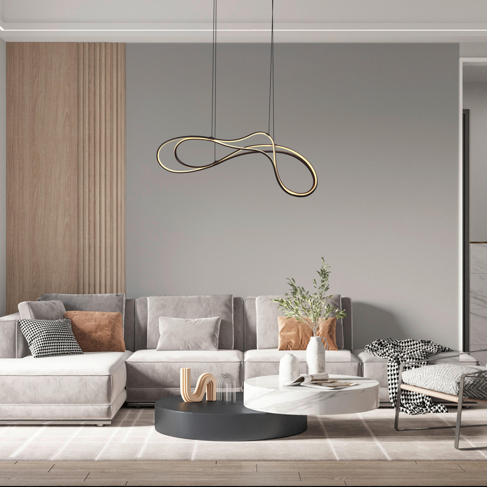 LED-HÄNGELEUCHTE 113/24/150 cm  - Schwarz, Design, Metall (113/24/150cm) - Trio Leuchten