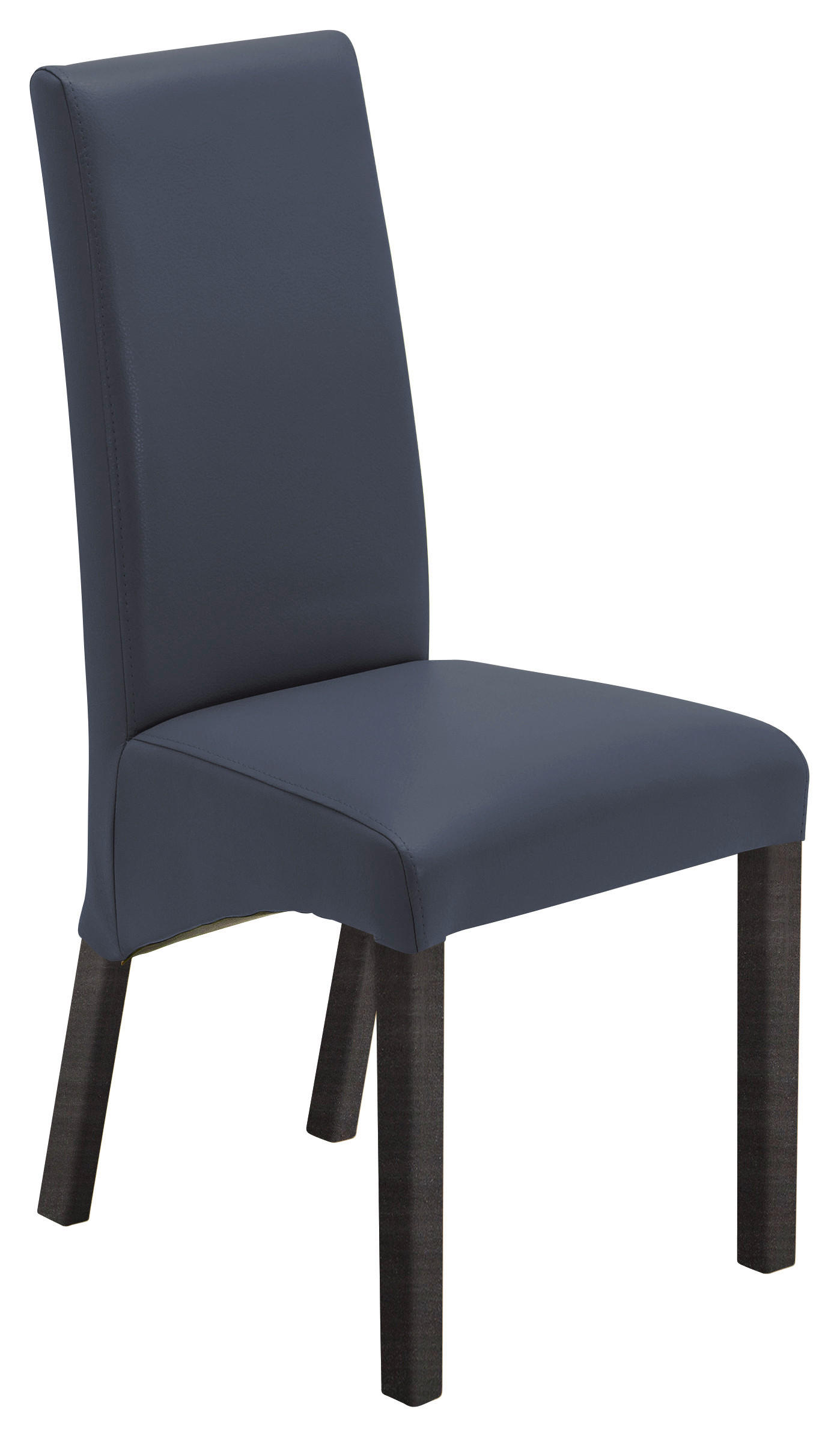 STUHL  in Lederlook Textil  - Buche Kolonial/Dunkelblau, KONVENTIONELL, Holz/Textil (47/102/57cm) - Carryhome