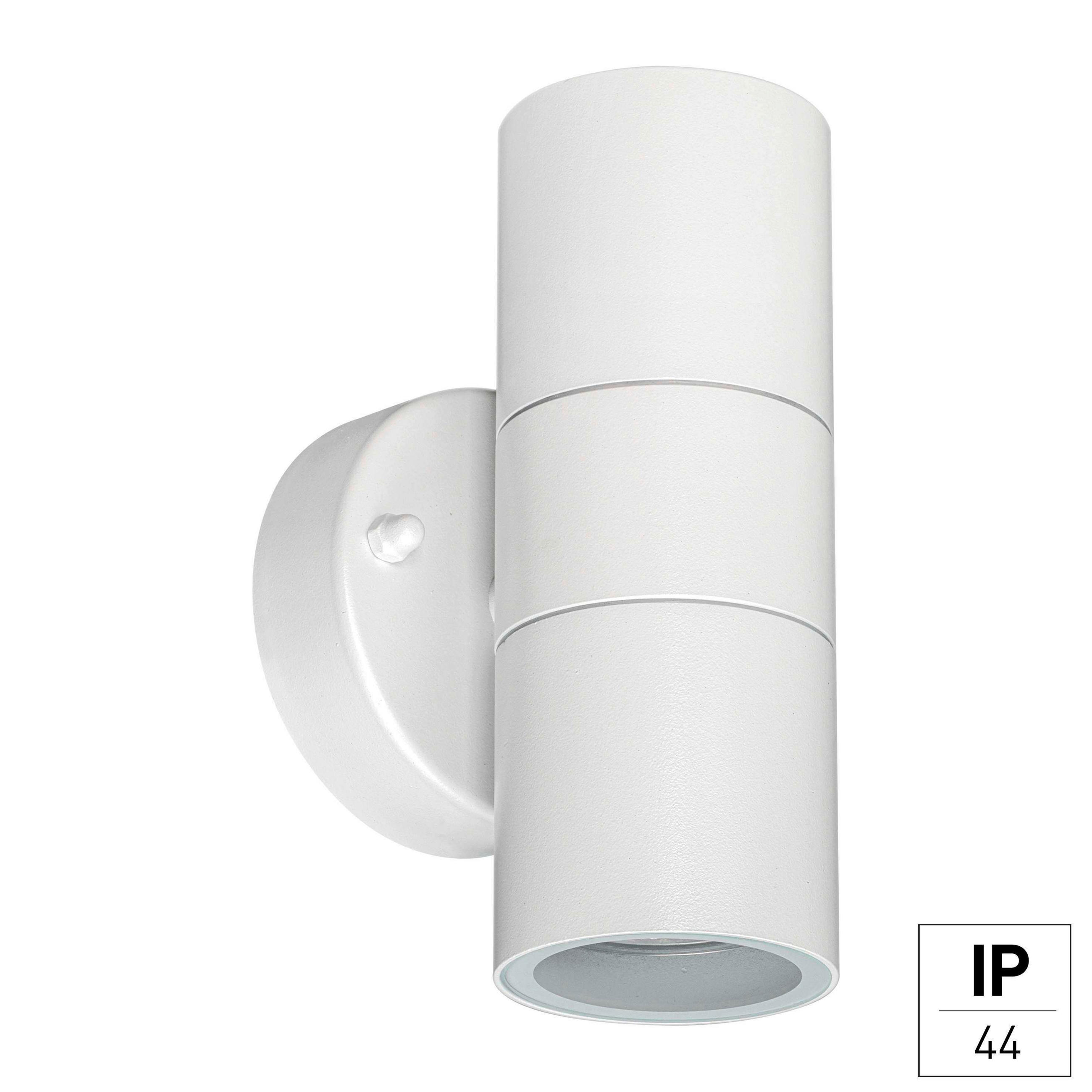 AUßENWANDLEUCHTE Electra 9.2/8.5/16.2 cm   - Anthrazit/Weiß, Design, Metall (9.2/8.5/16.2cm)