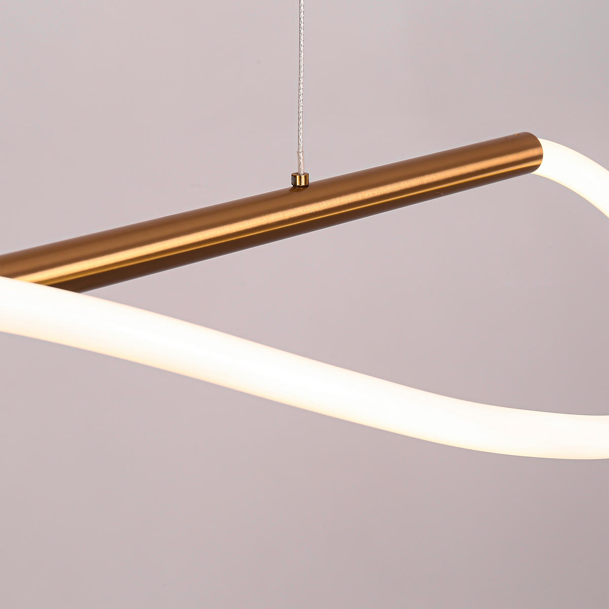 LED-HÄNGELEUCHTE 160/15/130 cm    - Goldfarben, Design, Metall (160/15/130cm)