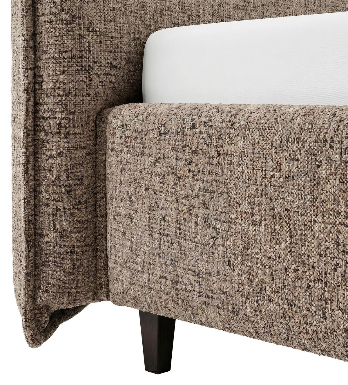 POLSTERBETT 180/200 cm,  in Taupe, gepolstertes Kopfteil, Lattenrost, Bettkasten,  - Taupe/Schwarz, MODERN, Holz/Textil (180/200cm) - Livetastic