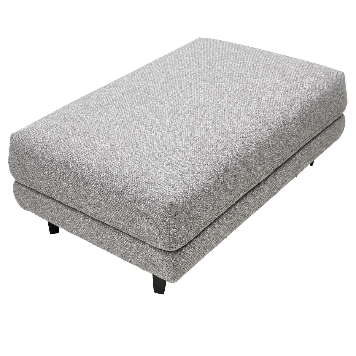 ECKSOFA  in Flachgewebe Hellgrau  225/355 cm  - Anthrazit/Hellgrau, Design, Textil/Metall (225/355cm) - Johann Jakob