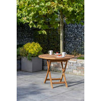 GARTENTISCH Holz rund  - Teakfarben, Basics, Holz (90/75cm) - Gardenson